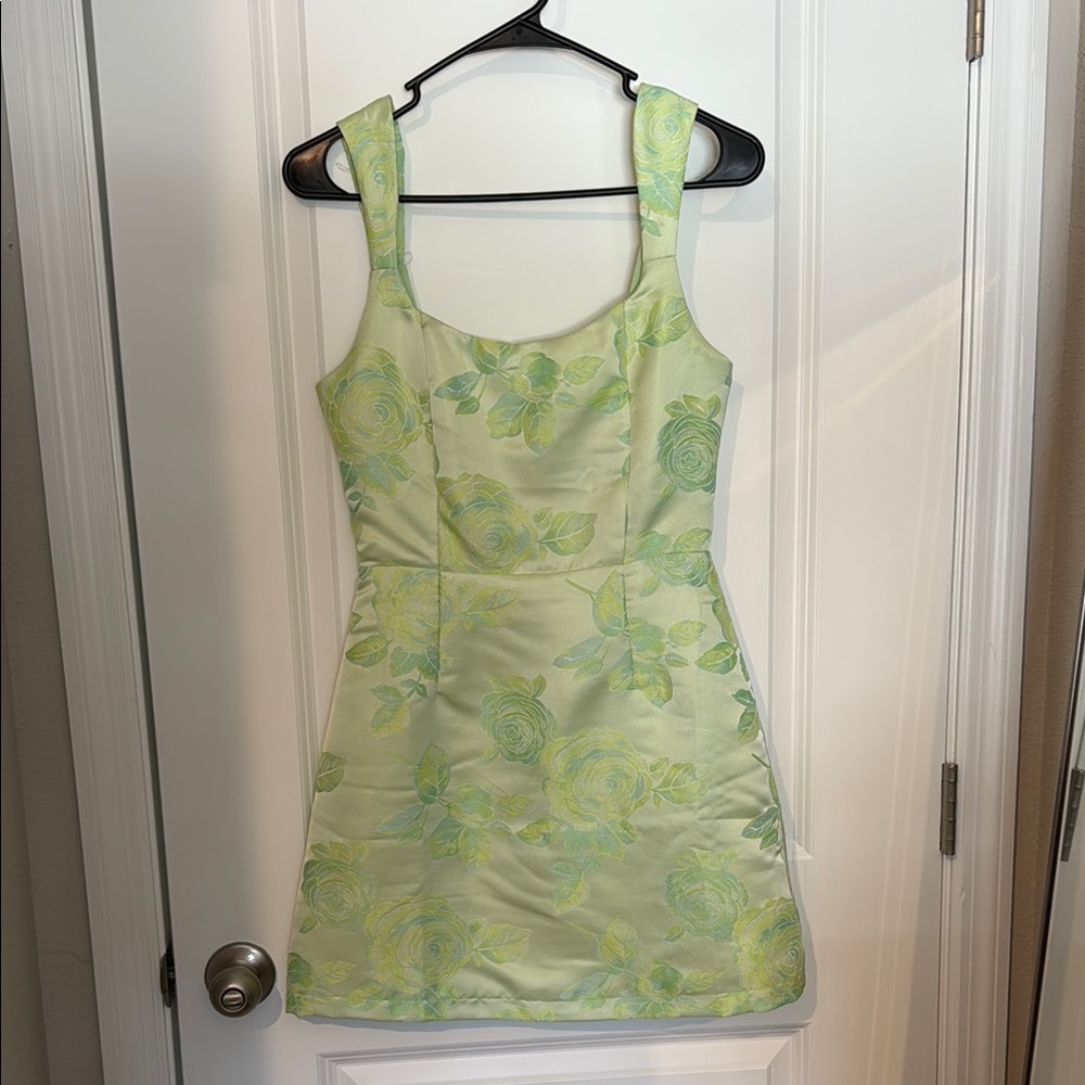 Floral Green Dress